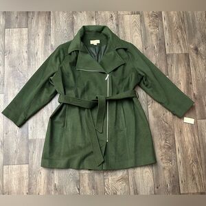 Michael Kors Wool Blend Coat Women’s Size 2X Jade Green